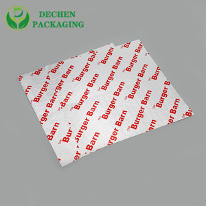 Burger Foil Wrapper Aluminum Foil Insulated Packaging Paper For Food