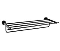 Accessoires de salle de bain contemporains en laiton noir mat Suite d'articles sanitaires avec porte-serviettes et porte-serviettes élégants