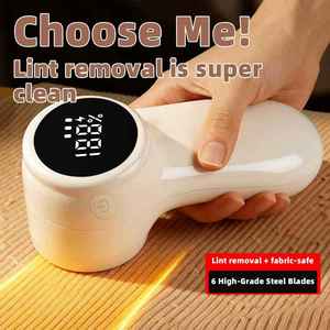 Removedor de Pelusas Recargable por USB con 6 Cuchillas para Ropa y Muebles, Afeitadora de Telas y Suéteres para Eliminar Bolitas - Product Image 2