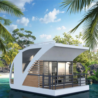 Yate de Lujo Pequeño de Aluminio con Motor Fuera de Borda, Hotel Flotante de Lujo, Casa Flotante, Pesca, Deportes, Entretenimiento, EVA, Uso en Ríos