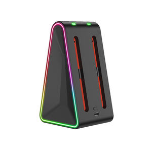 Ensemble de charge pour 2 Joy-Cons N-<span class=keywords><strong>Switch</strong></span>, <span class=keywords><strong>4</strong></span> en 1, noir, matériau ABS, accessoires pour console de jeu portable - Product Image 2