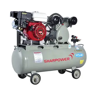 SHARPOWER manufacture silent noise gasoline air compressor driven by gaoline engines