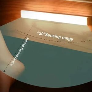 Lampe LED à détecteur de mouvement 2-en-1 rechargeable USB Type C, veilleuse à induction, maison intelligente, écologique, portable, cuisine - Product Image 4