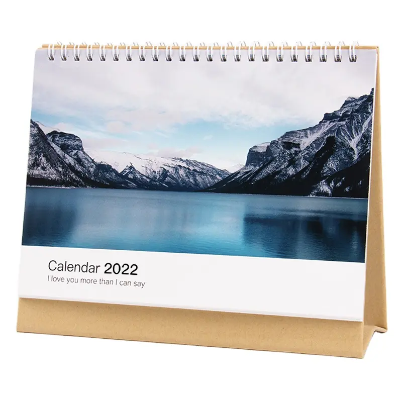 New Product Wholesale Monthly Wall Calendars Custom Cmyk Full Colors 365 Days Desk Advent Calender Table Calendar Printing