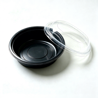 OEM Klantspecifieke Vorm Zwarte Basis Transparant Deksel PET PP Voedsel Blisterverpakking Multi-compartimenten Verpakking Bakkerij Mousse Vers Fruit Voedselverpakking