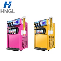 Automatische soft-serve ijsmachine uit China, drie smaken ijs voor desserts