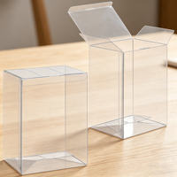 Boîte d'emballage en plastique transparent sur mesure, en matériaux mixtes, pliable, à assembler soi-même, pour figurine de personnage en vinyle