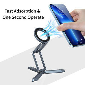 Soporte Magnético con Ventosa, Ajustable 360°, Material de Aluminio, Plegable, para Teléfono, Transmisión en Vivo, Fotografía - Product Image 6