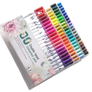 Pennarelli artistici a doppia testa due punte pennarelli colorati a doppia punta colori ad acqua <span class=keywords><strong>per</strong></span> bambini <span class=keywords><strong>adulti</strong></span> disegno - Product Image 1