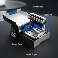 Xprinter Imprimante de codes-barres haute vitesse XP-D481B Imprimante d'étiquettes d'emballage Imprimante d'étiquettes numériques à fonctionnement continu 24 heures