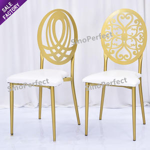 Wholesale Event <b>Dining</b> Furniture Cross Back Round Back Gold Party Chivalry <b>Chairs</b> for Wedding - Product Image 1