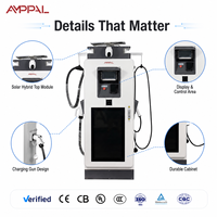 Amppal 82kw Ac Chargeur hybride solaire électrique Commercial Ev Dc Véhicule monté au sol Stations de charge rapides E v pour voiture électrique