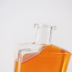 Buena calidad Precio <span class=keywords><strong>barato</strong></span> Rectángulo cuadrado Super Flint Vacío claro <span class=keywords><strong>Vodka</strong></span> Whisky Tequila Botellas de vidrio 500ml 750ml - Product Image 2