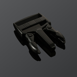 Hebilla de liberación lateral de 25 mm, de plástico negro, duradera, para bolsos - Product Image 3