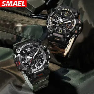 סמאל 8072mc relojes שעונים ספורט דיגיטלי מותג גברים wristwatch קוורץ עבור הסוואה