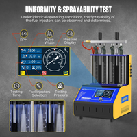 AUTOOL — Machine de nettoyage par injecteur de carburant CT180, nettoyeur ultrasonique Intelligent avec 4 cylindres, mise à niveau