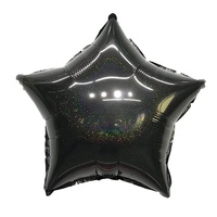 Ballon métallique en aluminium de 18 pouces, Laser, fournitures de fête, ballon en aluminium coloré en forme d'étoile, décoration de fête
