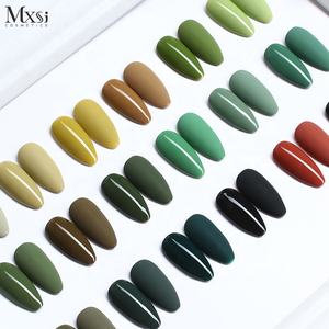 Como OEM suministros verde aguacate UV esmalte de <span class=keywords><strong>uñas</strong></span> de Gel de Color de esmalte de <span class=keywords><strong>uñas</strong></span> verde serie pintura de <span class=keywords><strong>uñas</strong></span> Semi-permanente manicura de Gel - Product Image 3