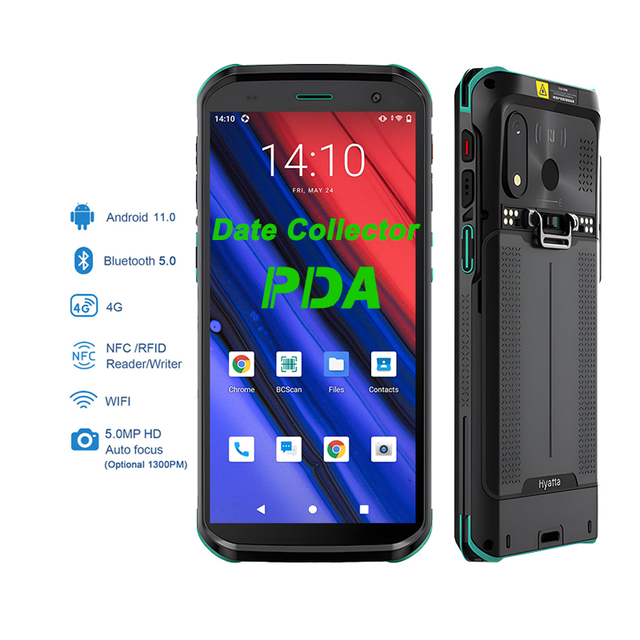 Industrial PDA Remote Handheld Terminal Android 11 Data Collector Device Rugged Pdas with UHF RFID Reader Barcode Scanner