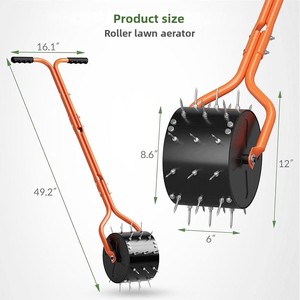 Aireador de césped rodante con púas para el cuidado y <span class=keywords><strong>mantenimiento</strong></span> del césped, el suelo y el jardín - Product Image 3