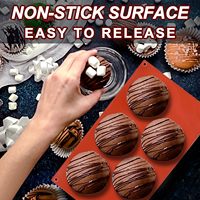 Moule à gâteau en silicone antiadhésif facile à démouler, idéal pour faire des bombes au chocolat, de la gelée, des gâteaux, des mousses en dôme