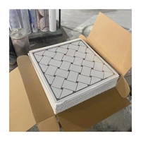 Panneau de Plafond en PVC Intérieur Moderne de Haute Qualité, Résistant à l'Humidité, Étanche, Matériau de Construction Artistique pour l'Intérieur
