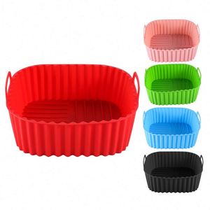 Food Grade High-Temperature Resistant Silicone Baking <b>Pan</b> Non-Stick Air Fryer Silicone <b>Pan</b> for Cake Pizza & More - Product Image 6