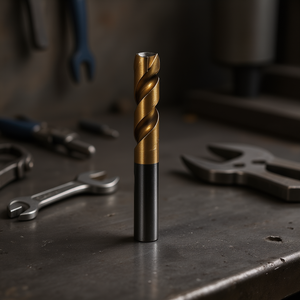 Broca helicoidal HSS Co de 4.6 mm con revestimiento de TiN autocentrante para perforación de metal - Product Image 3