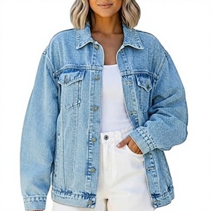 Veste en jean pour homme en gros, bleu clair, vintage, délavée, effet usé, fabricant de vêtements personnalisés - Product Image 1