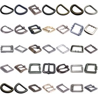 Boucles de chaussures métalliques en gros de 16 mm, attaches personnalisées pour sangles de chaussures, sandales, bottes, sacs, accessoires vestimentaires et quincaillerie