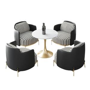 Conjunto de Sofás para Vestíbulo de Hotel con Mesa y Cuatro Sillas, Estructura Resistente para Recepción de Negocios y Uso en Cafeterías - Product Image 5