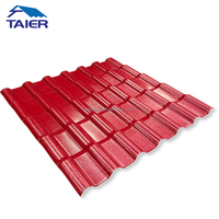Láminas de PVC Taier, Tejas de Techo de Terracota Sintética, Lámina de Resina Plástica, Teja de PVC Colonial, Tejas de Techo Españolas de PVC