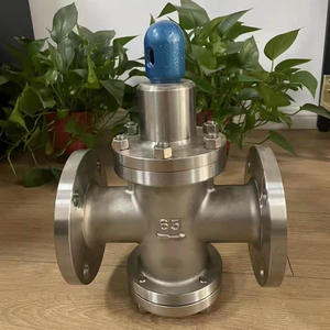 Vanne à vapeur à piston à bride en acier inoxydable 304 YK43H DN50, régulateur de pression d'air à commande pilote Y42X-16P, vanne de réduction de pression - Product Image 2