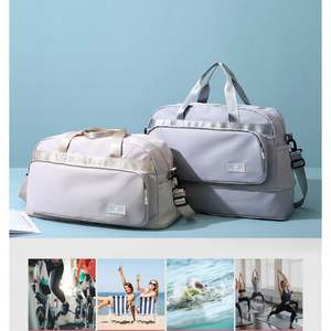 Wholesale Custom Fashion Logo <b>Women</b> Sport Travel <b>Bags</b> Waterproof Portable Gym <b>Bag</b> with Expandable Large Duffel <b>Bag</b> - Product Image 2