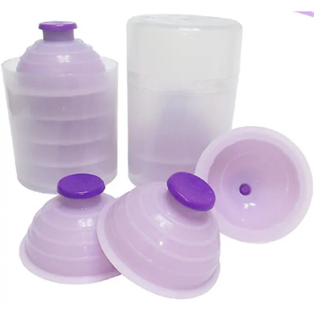 Low price wholesale Korea high quality large size silicone cupping set vacuum suction cups for massage therapy