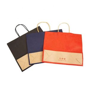 Sacs en papier kraft personnalisés KM pour sandwichs, thé, café, cadeaux, sacs en papier personnalisés pour les petites entreprises avec logo - Product Image 4