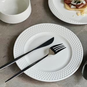 Ensemble d'<span class=keywords><strong>assiettes</strong></span> de cuisine d'hôtel Vaisselle en céramique Vaisselle en argile Vaisselle d'hôtel Vaisselle en porcelaine fine gaufrée - Product Image 4
