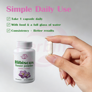 Cápsulas de Hibisco de Marca Privada OEM ODM - Polvo de Flor de Hibisco para Antioxidantes, Apoyo a la Piel y Digestión, Vegano y Sin OMG - Product Image 3