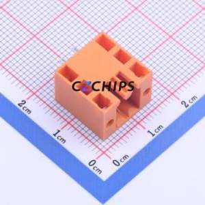 KF2EDGEVM-3.5-2*2P Plug-in Terminal Block Through hole,P=3.5mm Connector Board-to-Board / Socket Closed Screw Fixing 2x2P 3.5mm - Product Image 1