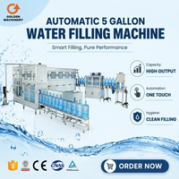 Solution clé en main complète pour la production d'eau avec support d'installation – Ligne de remplissage de seaux de 5 gallons (20 L)
