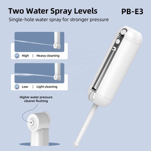 Bidet électrique portable rechargeable pour toilettes, pulvérisateur de voyage, kit portatif - Utilisation en hôtel, en extérieur, charge USB-C, 2000 mAh - Product Image 2