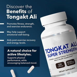 Cápsulas de Tongkat Ali con Fórmula de Vitaminas, Marca Privada Personalizada OEM/ODM, Uso para Adultos, Apoyo Energético, Exclusión para Recién Nacidos, 120 Cápsulas, 24 Meses - Product Image 3