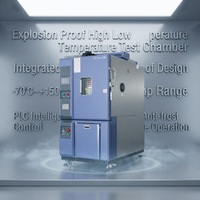 Chambre d'essai haute et basse température anti-explosion, -70°C ℃ ~+150 ℃   Structure de sécurité anti-explosion complète avec revêtement SUS304, 800L