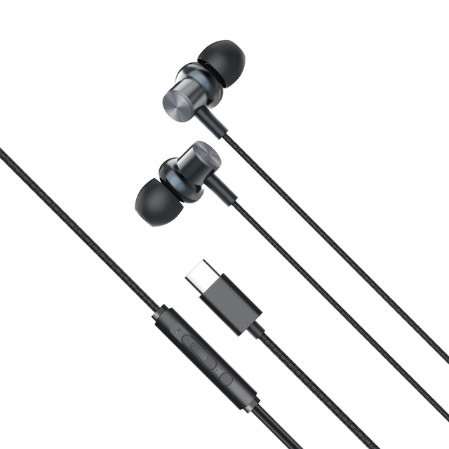 Rock ES09 Type-C Business Portable Digital Wired Earphones in Ear