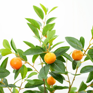 Planta de Mandarina de árbol naranja artificial de 6 pies en maceta, planta de suelo de simulación grande, árbol, decoración interior para el hogar, sala de estar, Oficina - Product Image 5