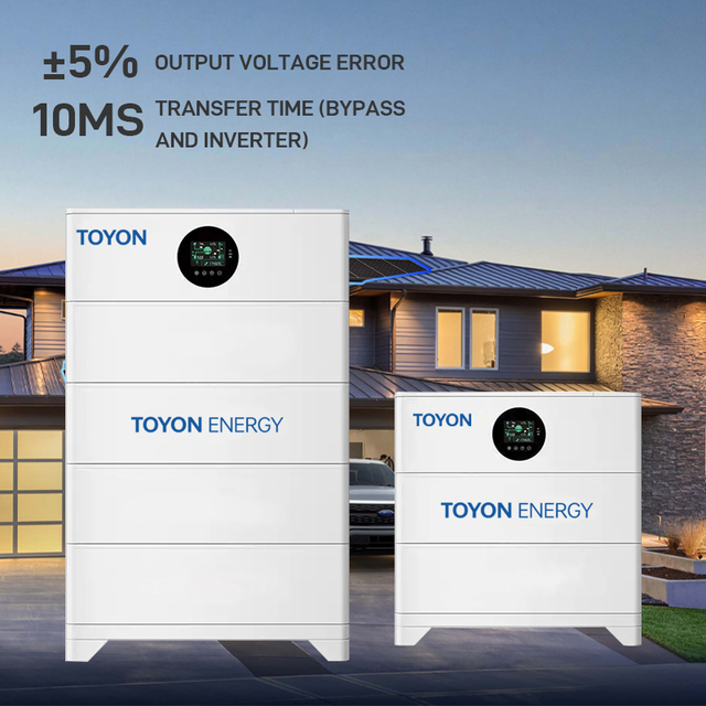 All-in-One 5KW 10KW Solar Battery Inverter with 5KWH 10KWH Lithium Energy Storage Stack for Home Solar Panel