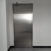 Porte de sortie en acier inoxydable avec barre anti-panique et garantie de 3 ans, porte de sécurité en acier contre les cambrioleurs