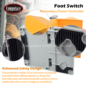 Pédale de commande double FS-502-2 10A 220V/380V AC robuste avec protection pour machine industrielle - Product Image 3