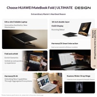 Pour ordinateur portable pliable MateBook Fold Masterpiece HarmonyOS 5, nouvel écran tactile ultra-fin 18 pouces, ordinateur pliable à double écran OLED