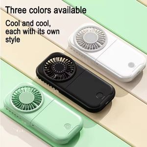 USB Rechargeable 2500mAh Battery High Speed Mini <b>Fan</b> Portable Outdoor Household Plastic Wearable Cooling Foldable <b>Handheld</b> <b>Fan</b> - Product Image 4